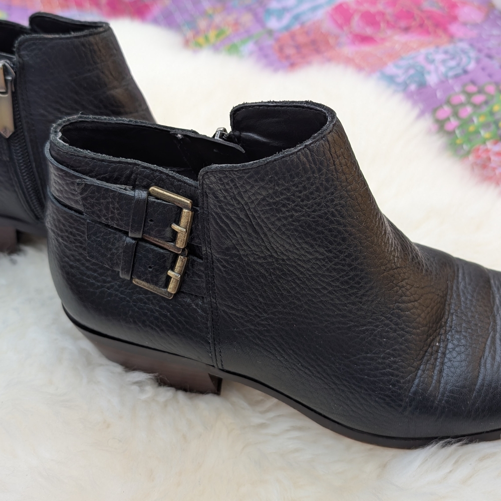 Sam Edelman Black Leather Ankle Booties